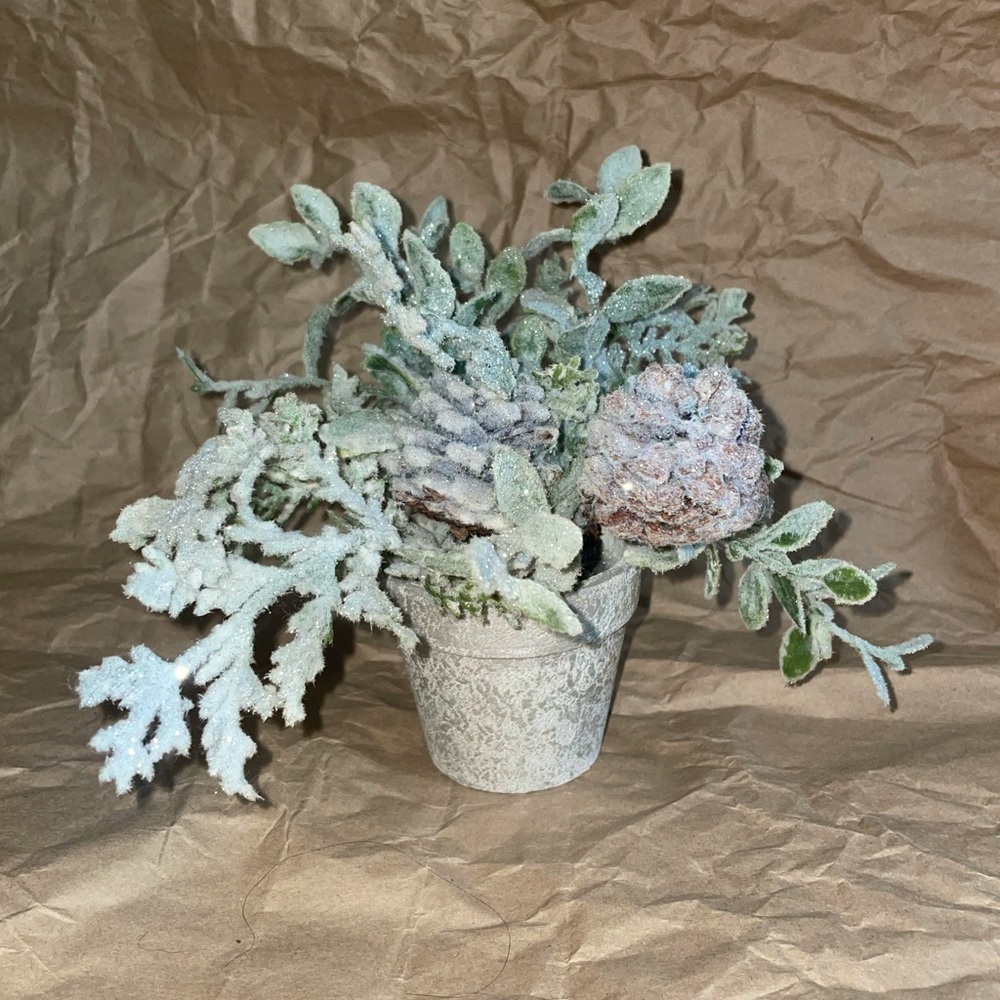 Frosty Faux Plant